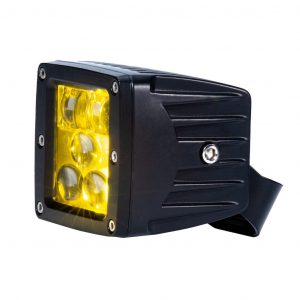 3" Cube Light Kit, Yellow Fog Pattern, SAE/DOT Compliant #75003F